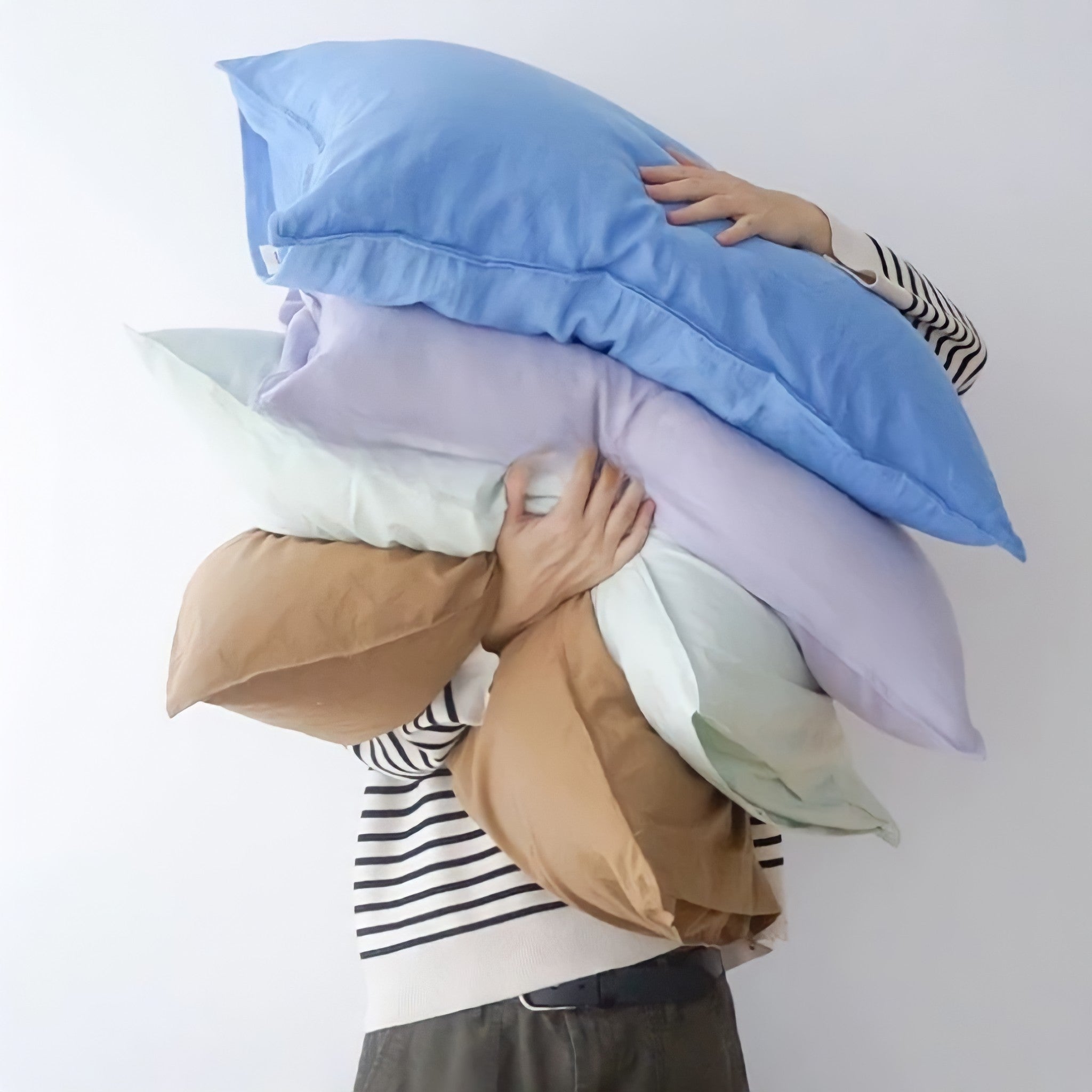 ピュアコットンニュアンスパステル枕カバー