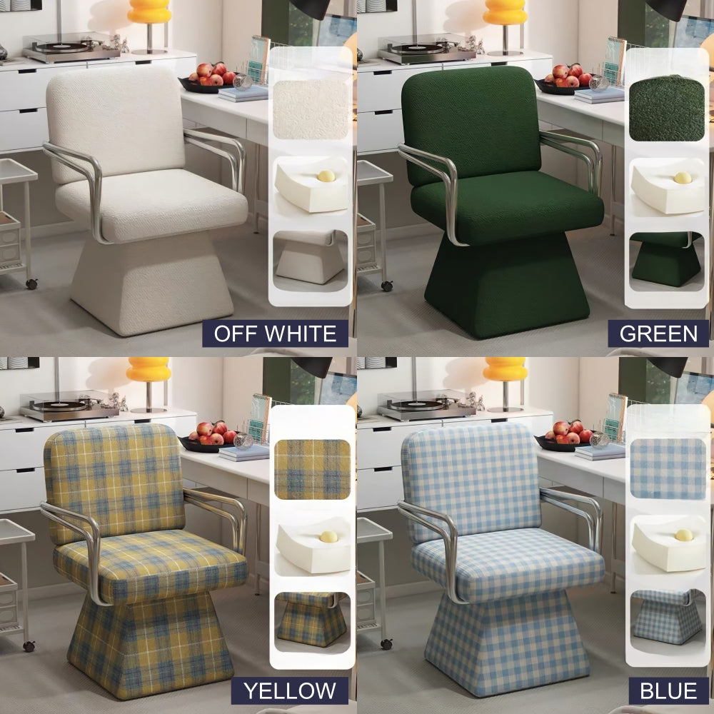 レトロモダンファブリックラウンジチェア