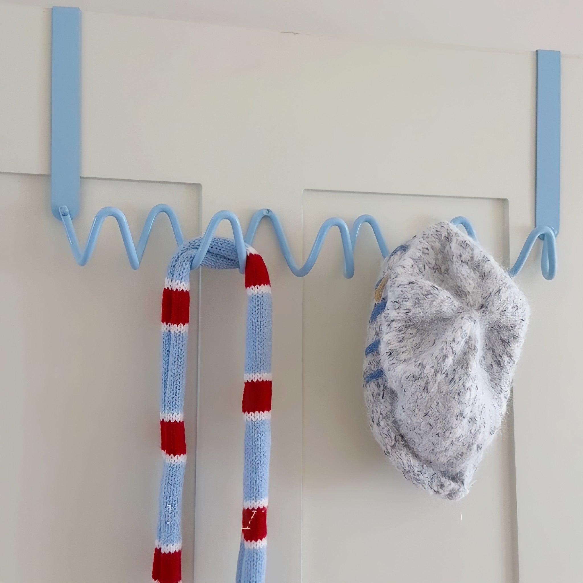 Wave Wall Door Hook Blue