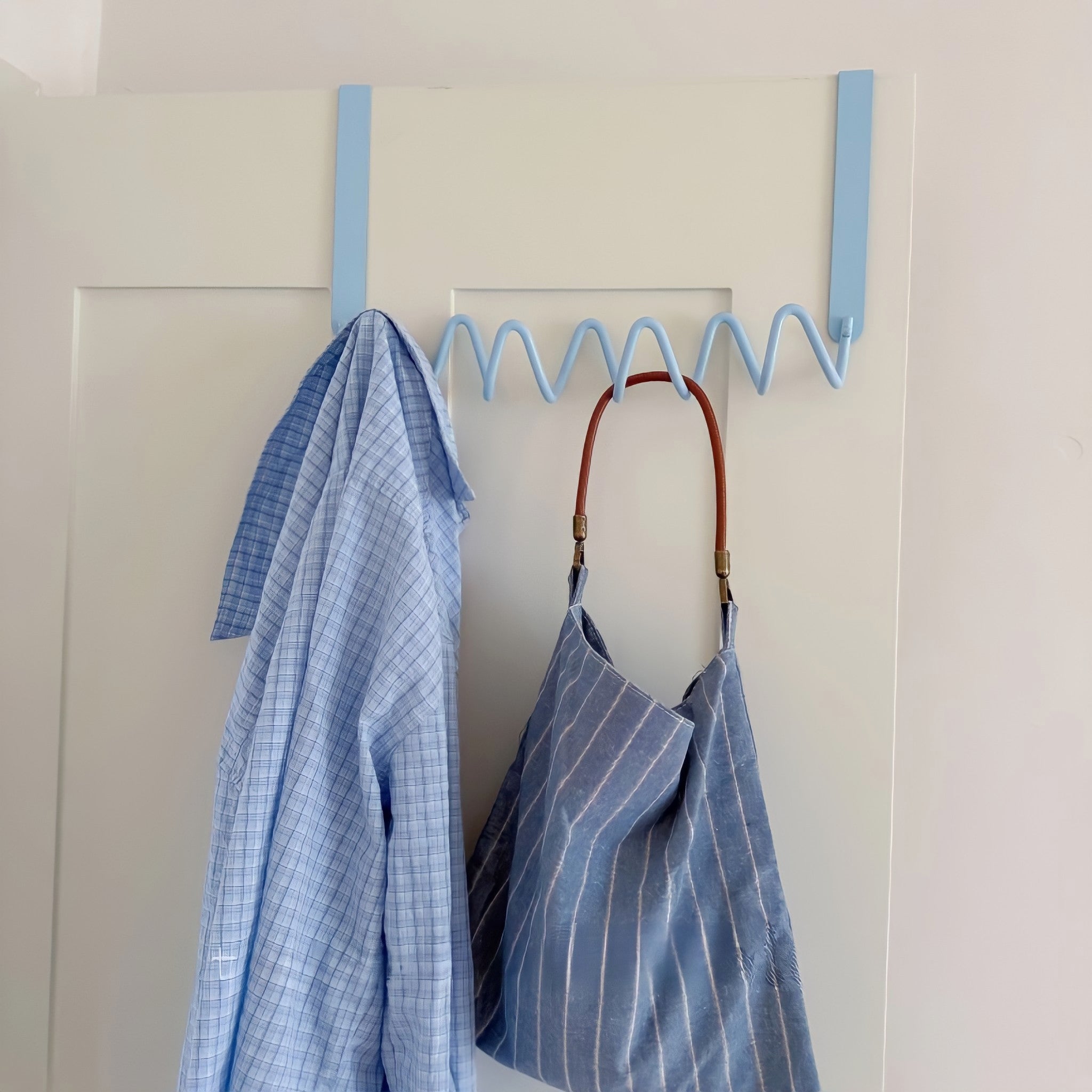 Wave Wall Door Hook Blue