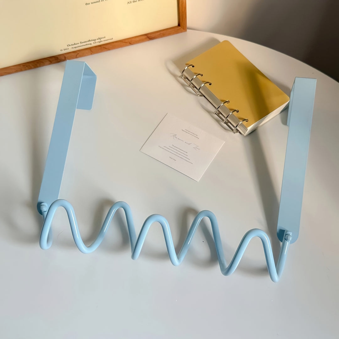 Wave Wall Door Hook Blue