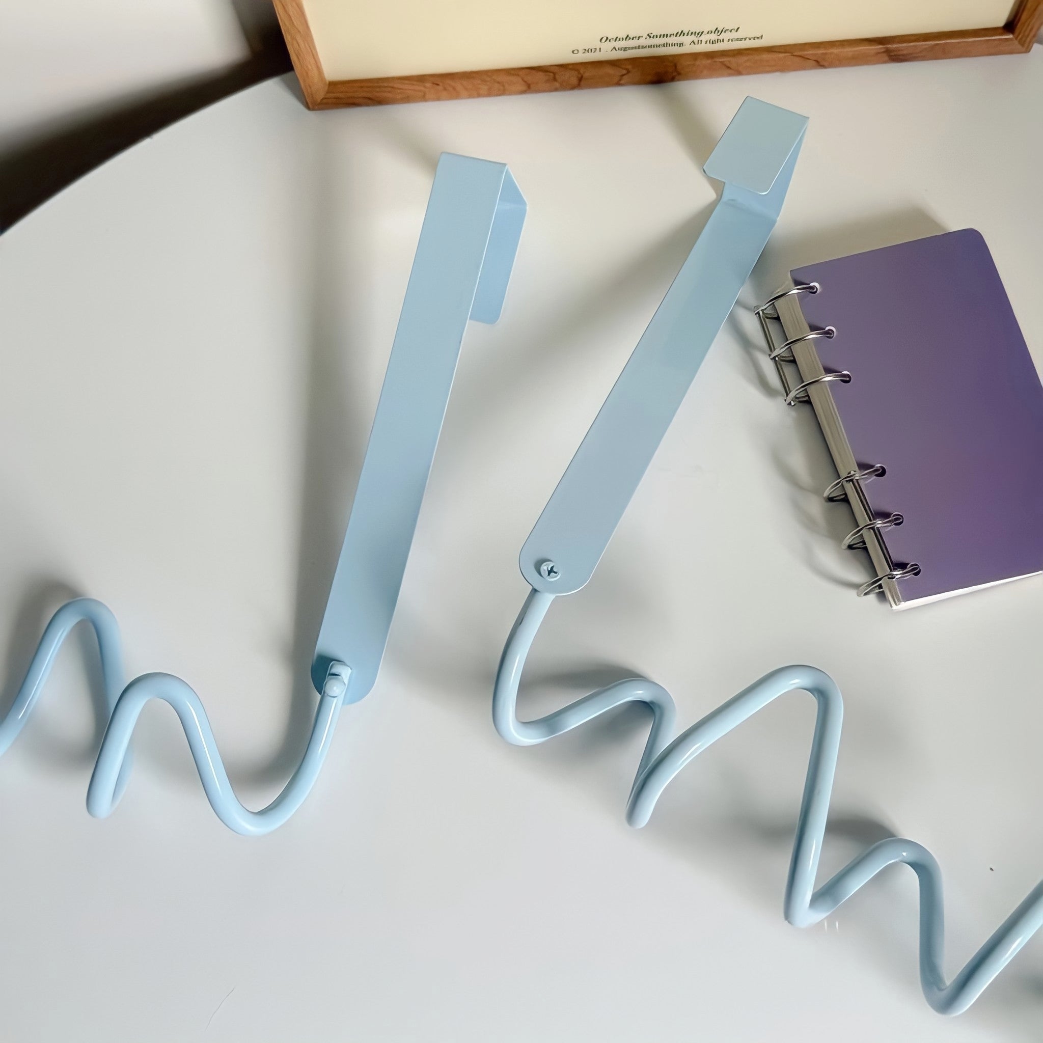 Wave Wall Door Hook Blue