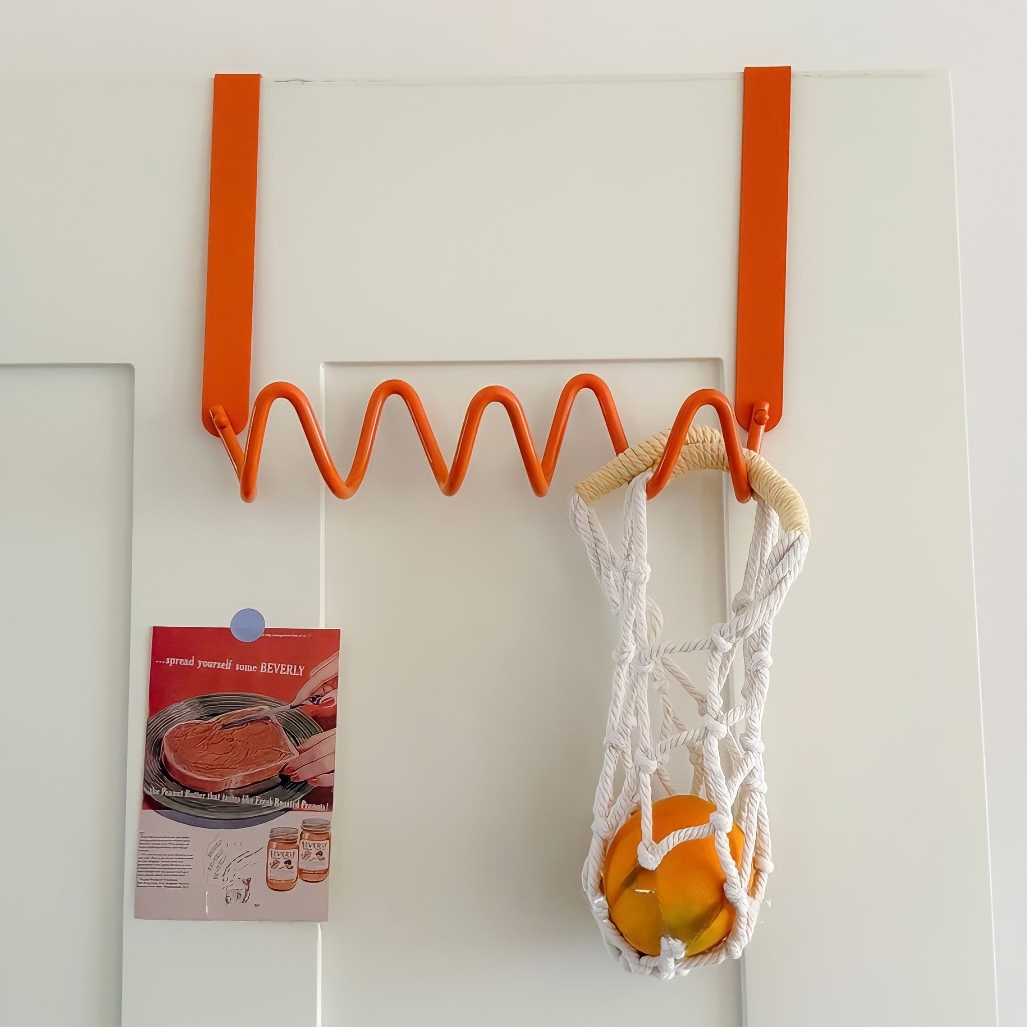 Wave Wall Door Hook, Orange