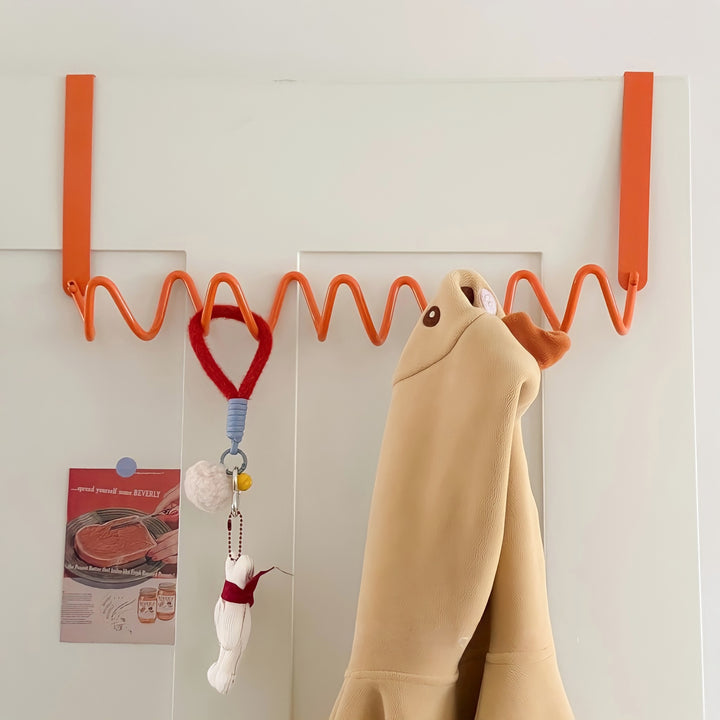 Wave Wall Door Hook, Orange