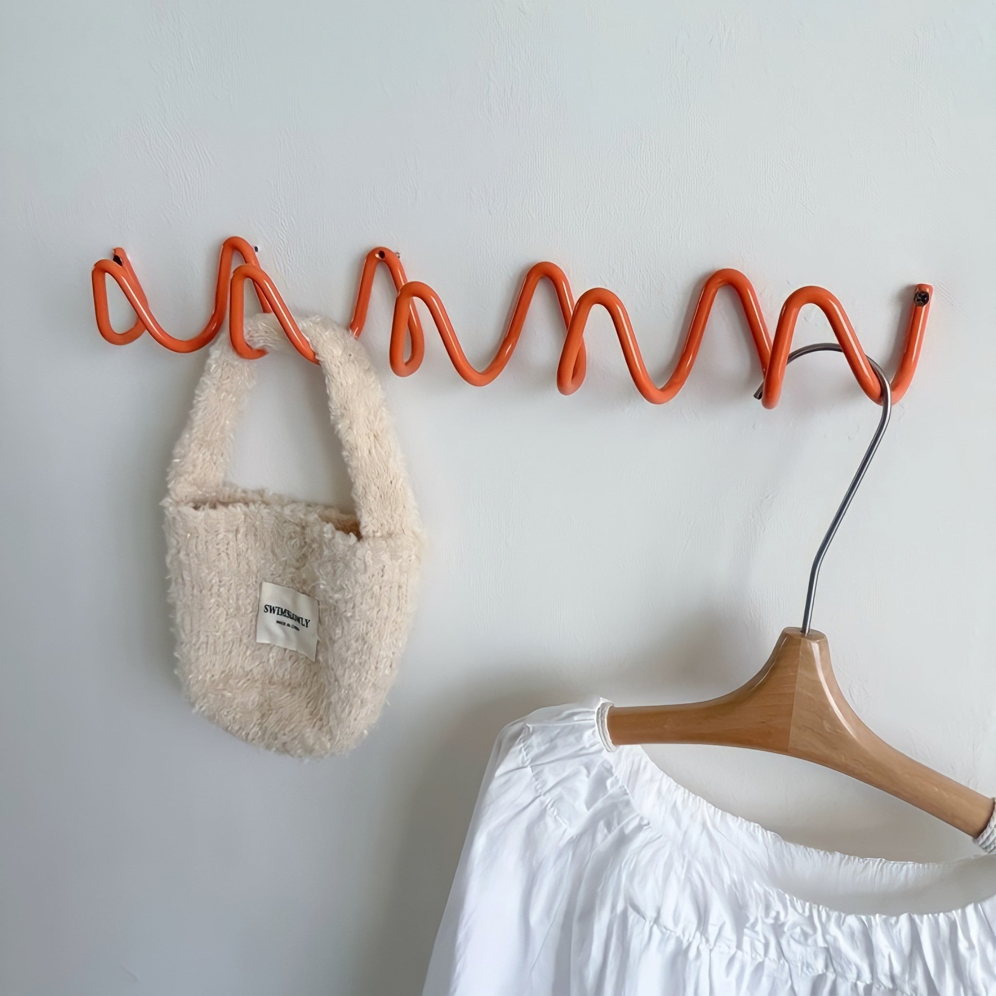 Wave Wall Hook Orange