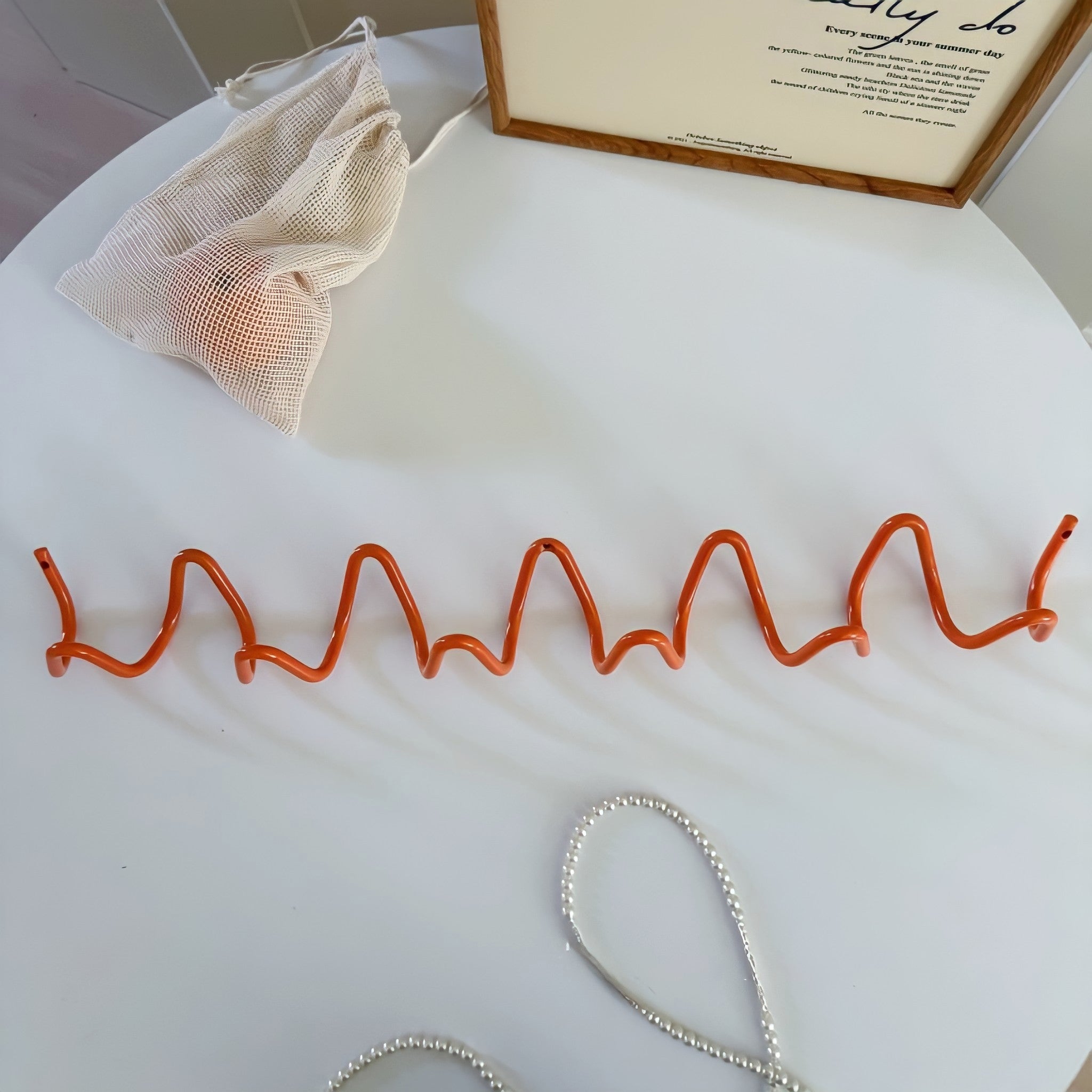 Wave Wall Hook Orange