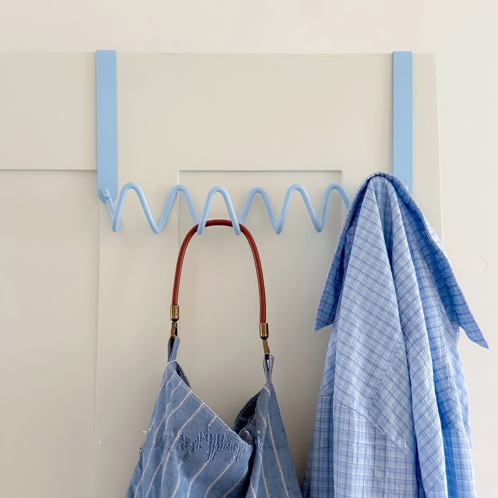 Wave Wall Door Hook Blue