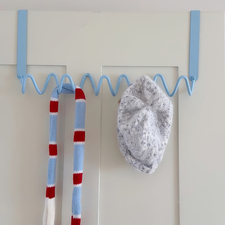 Wave Wall Door Hook Blue