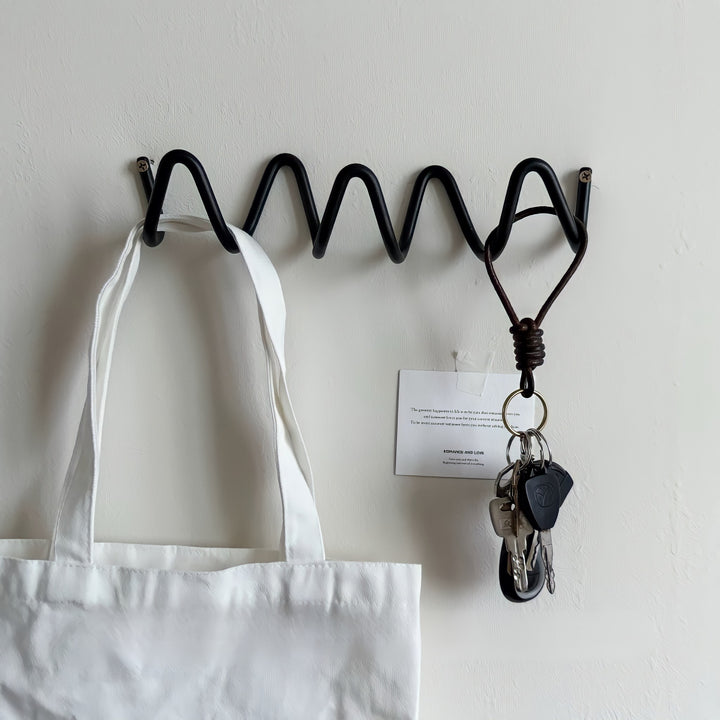 Wave Wall Hook Black