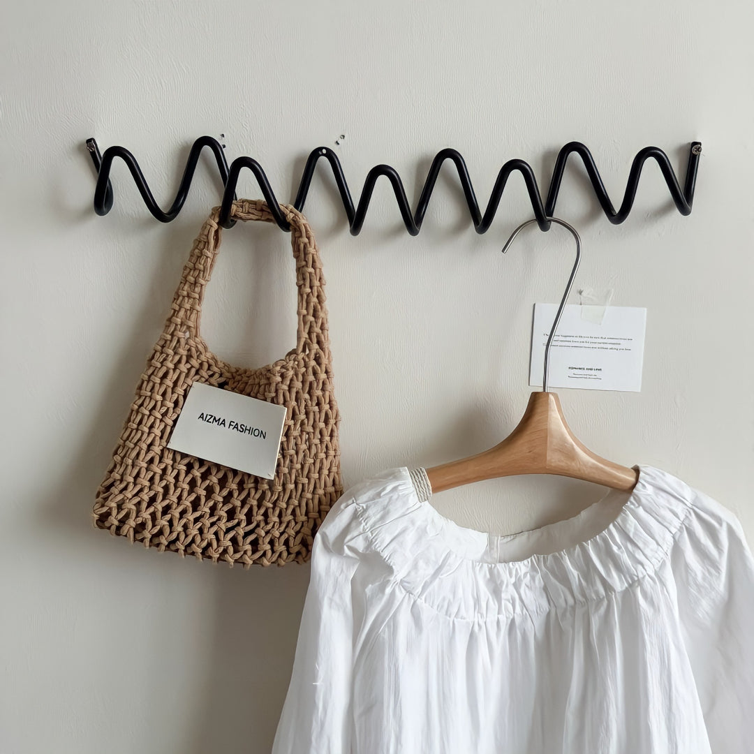 Wave Wall Hook Black