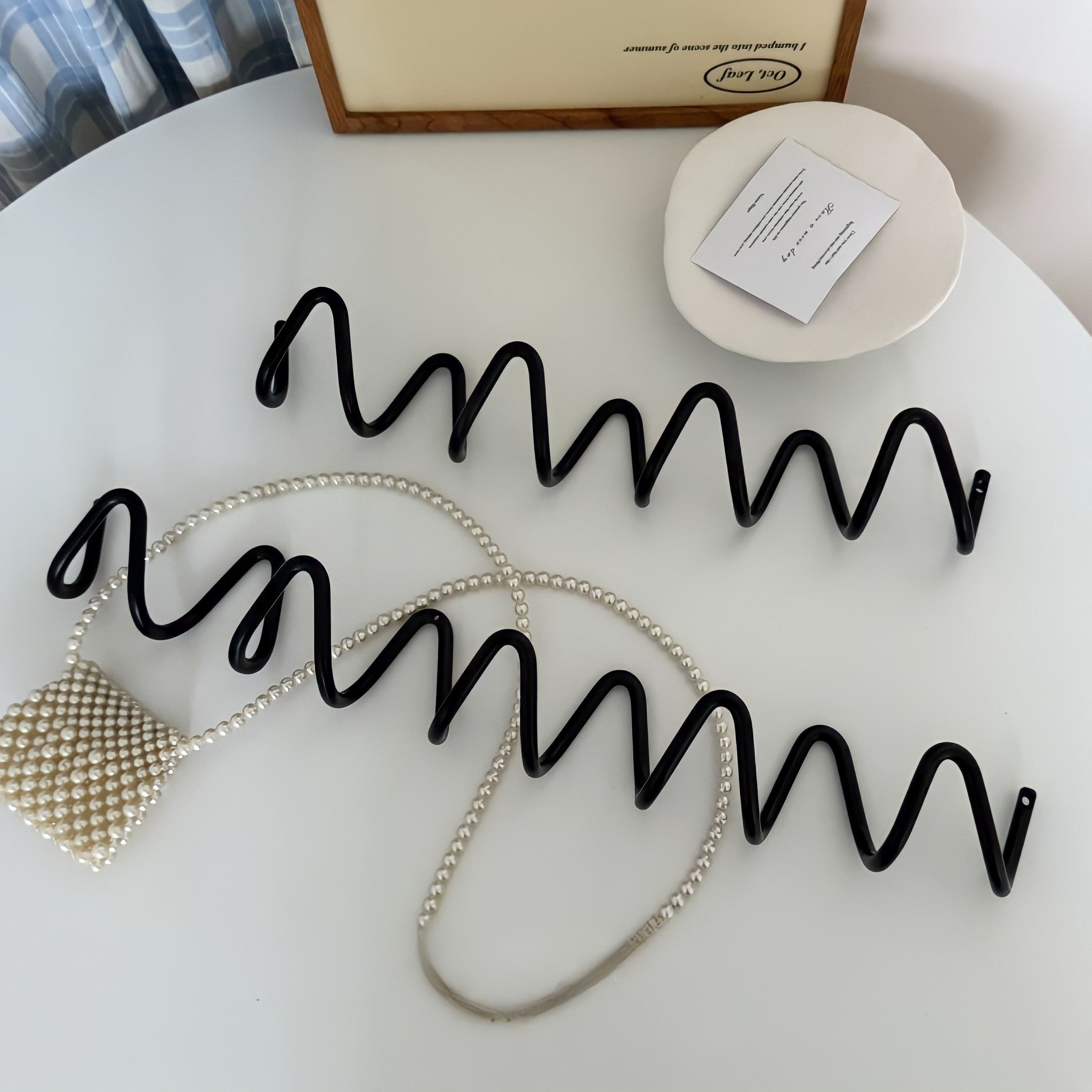 Wave Wall Hook Black