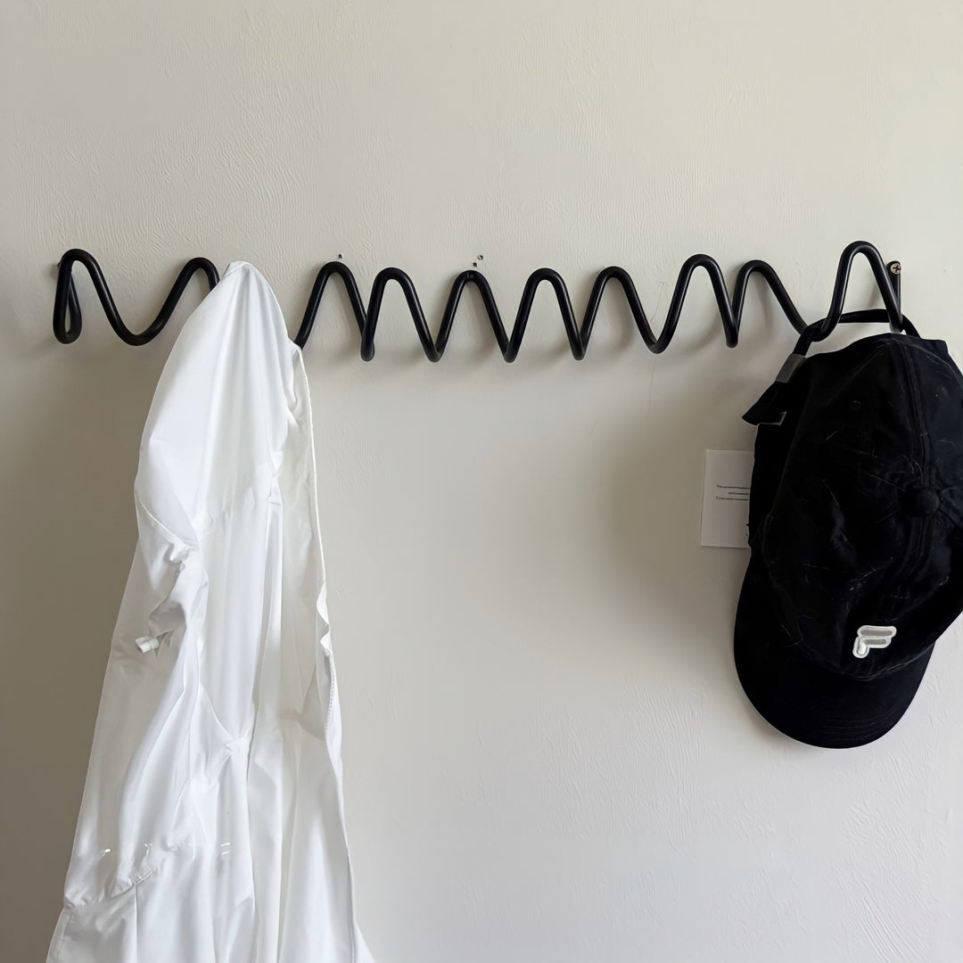Wave Wall Hook Black