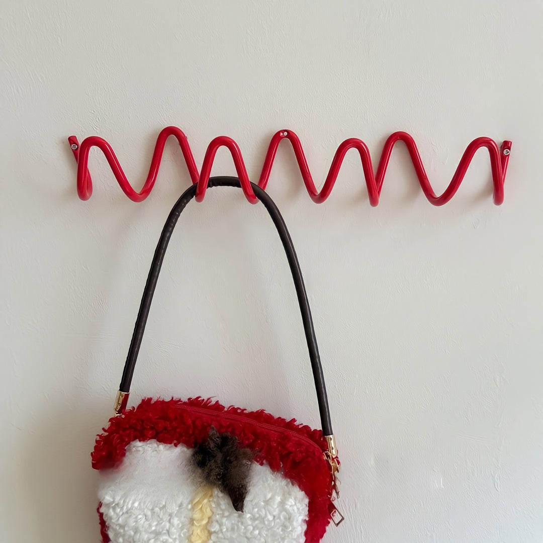 Wave Wall Hook Red