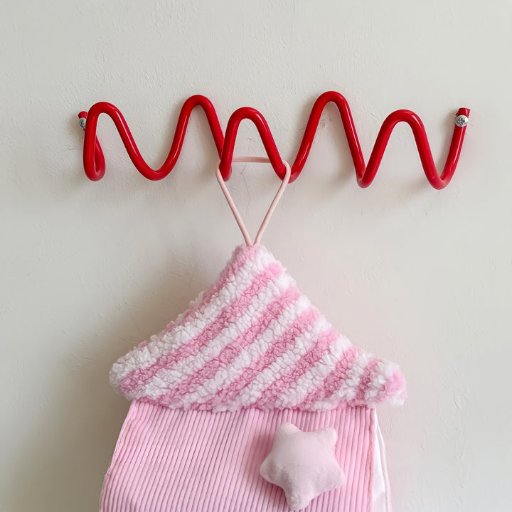 Wave Wall Hook Red