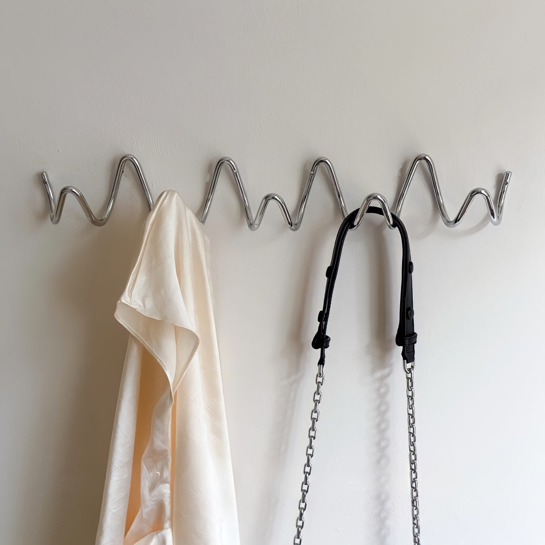 Wave Wall Hook Silver