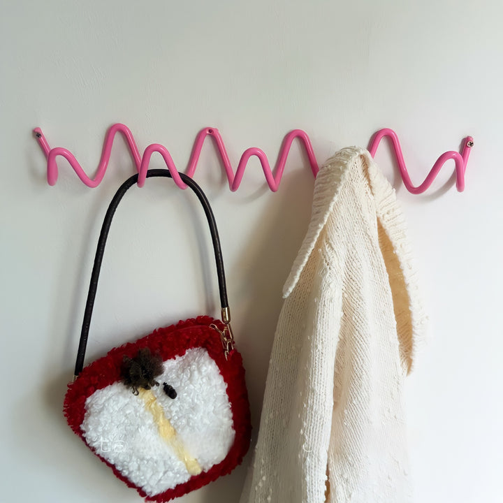 Wave Wall Hook Pink