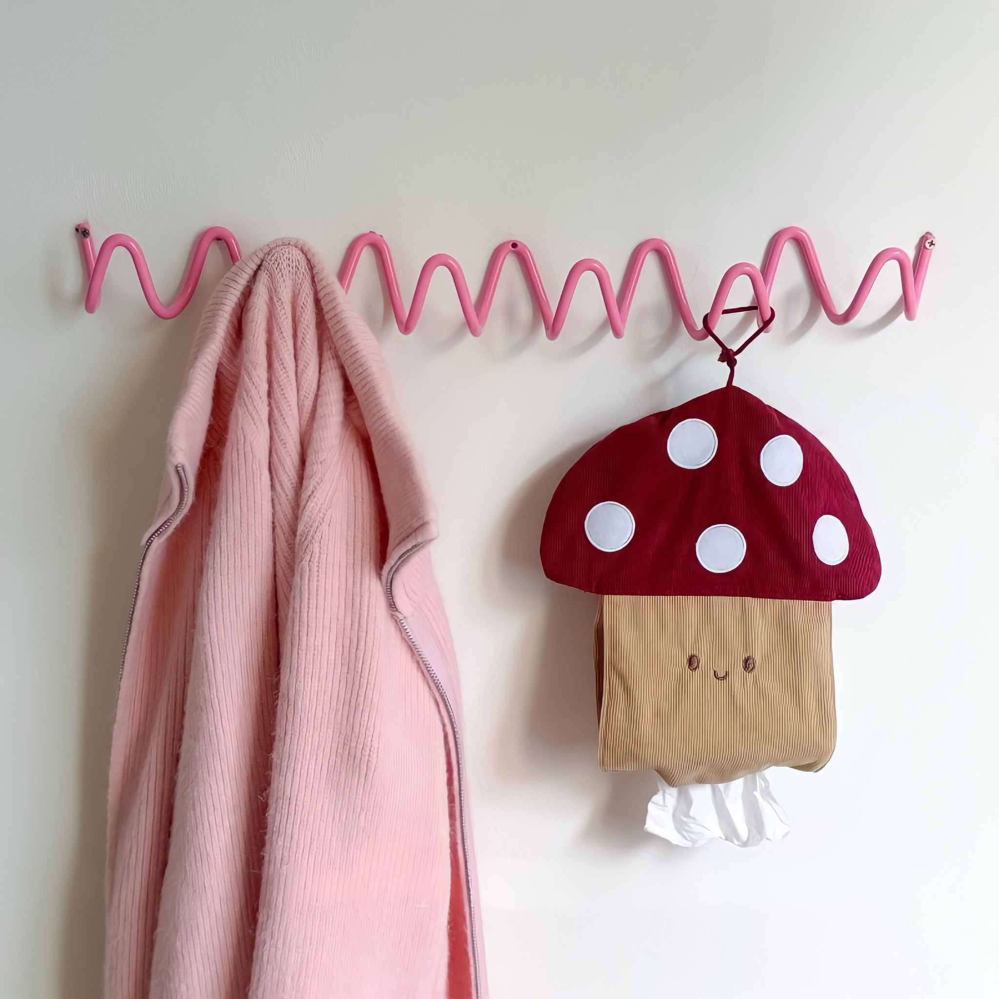 Wave Wall Hook Pink