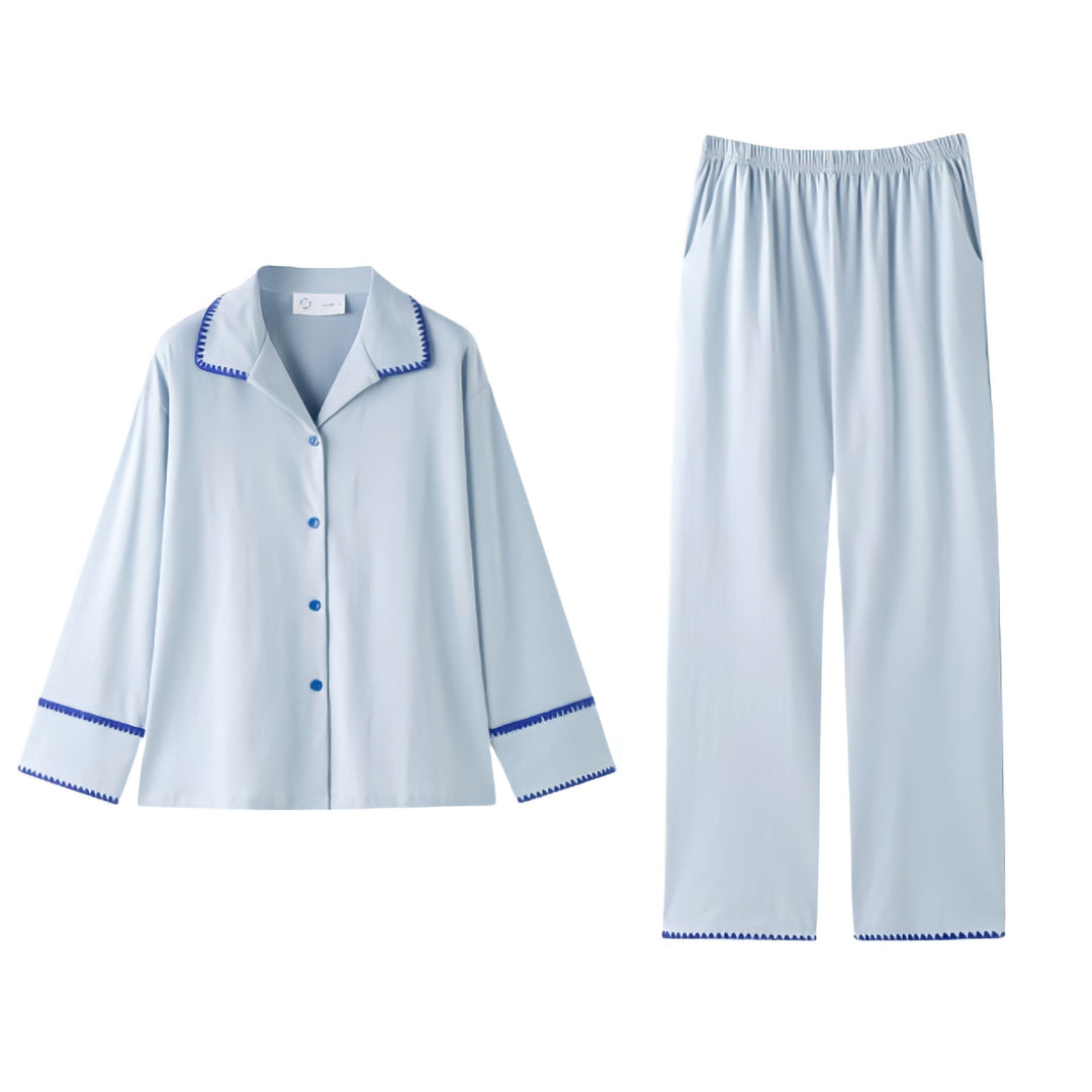 Relaxing Sky Blue Soft Pajamas