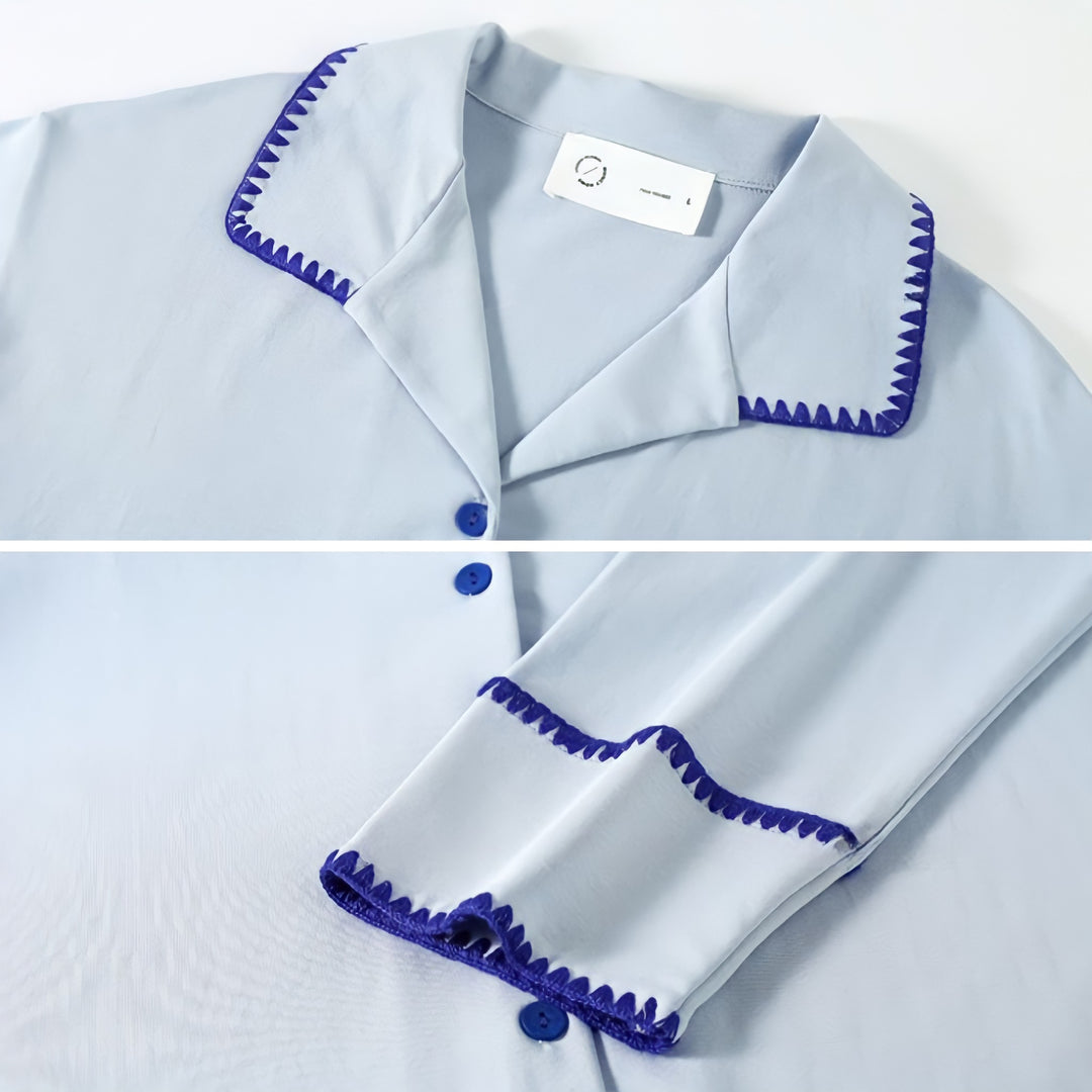 Relaxing Sky Blue Soft Pajamas