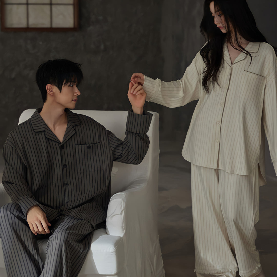 Relaxed Pinstripe Soft Pajamas