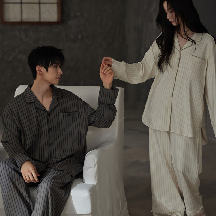 Relaxed Pinstripe Soft Pajamas