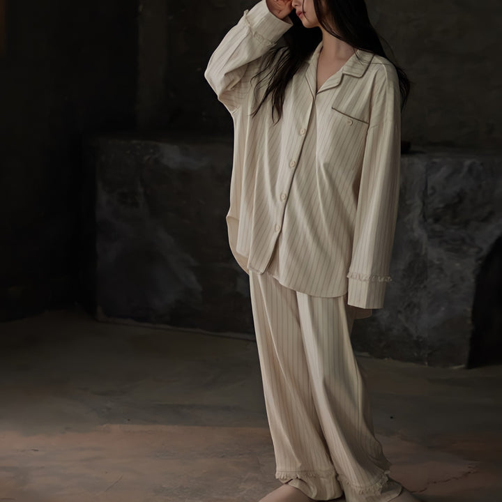 Relaxed Pinstripe Soft Pajamas