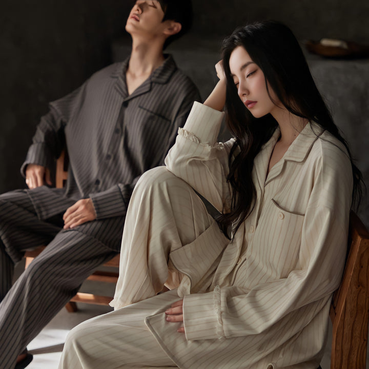 Relaxed Pinstripe Soft Pajamas