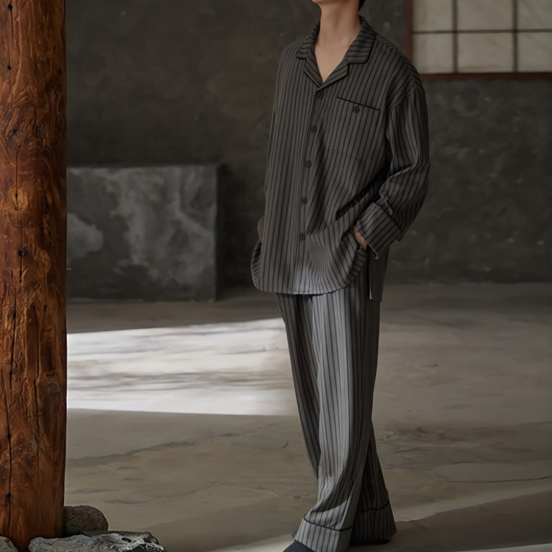 Relaxed Pinstripe Soft Pajamas