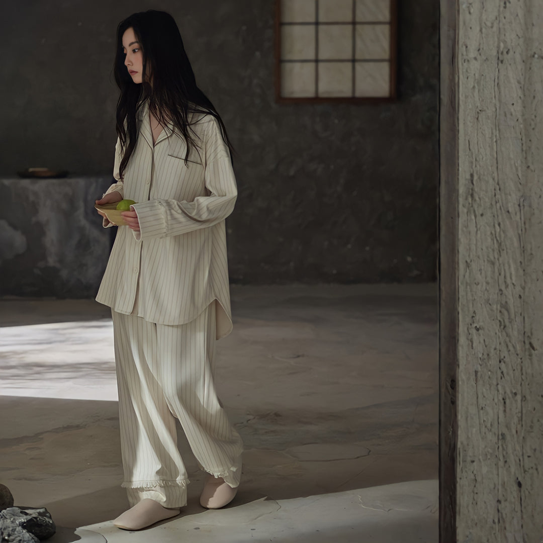 Relaxed Pinstripe Soft Pajamas