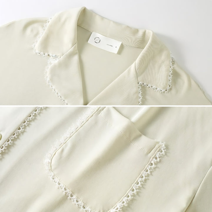 Lace Edge Soft Pajamas
