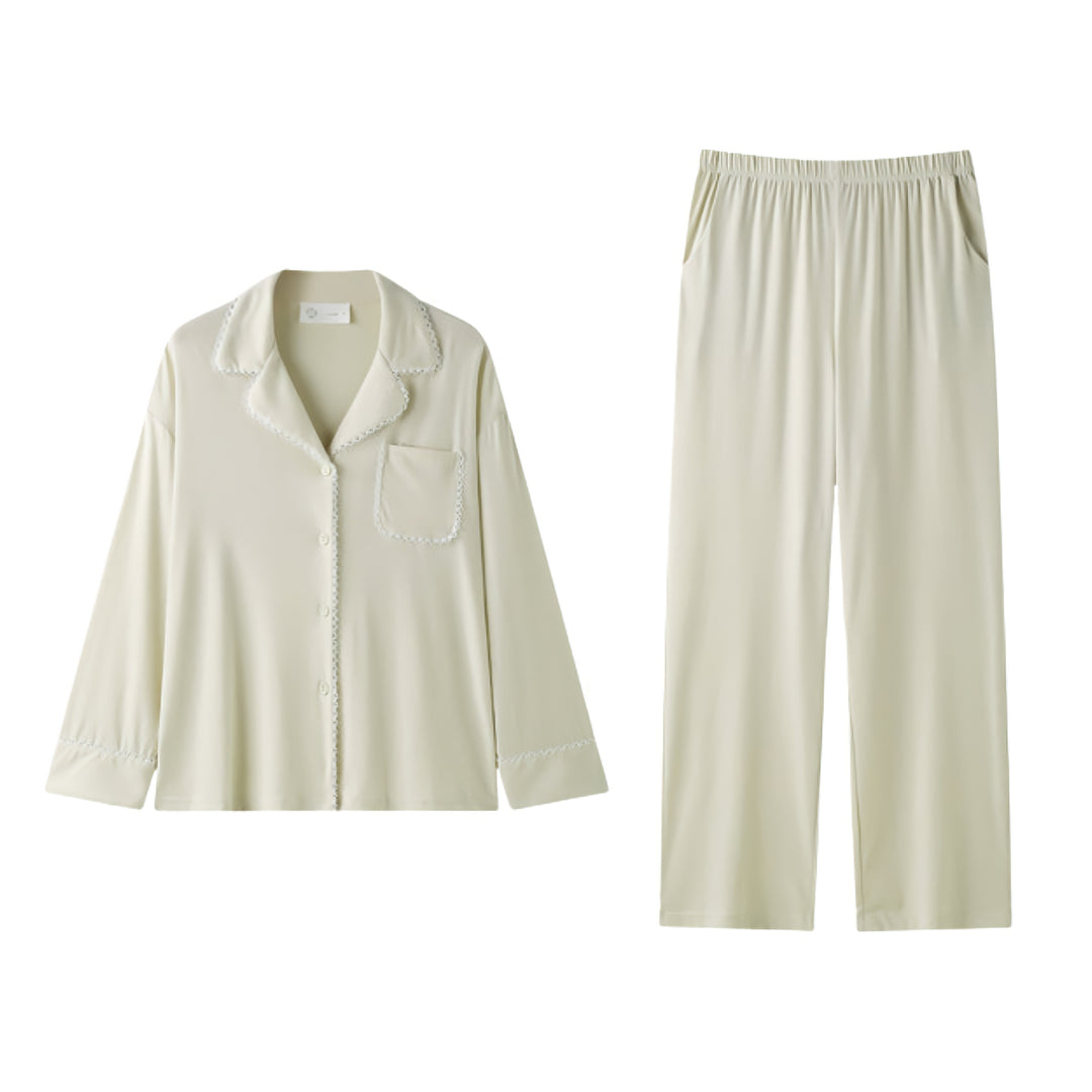 Lace Edge Soft Pajamas