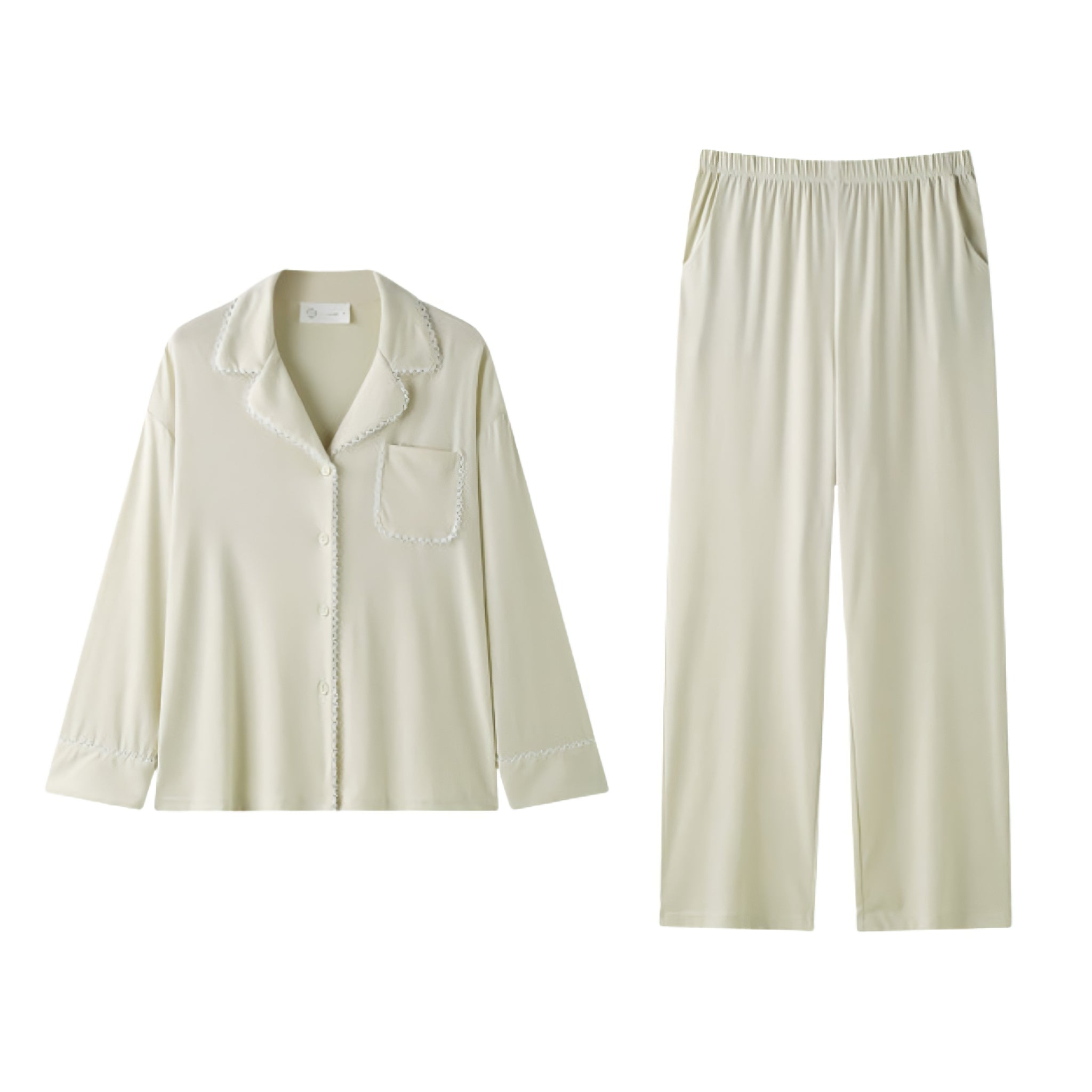 Lace Edge Soft Pajamas