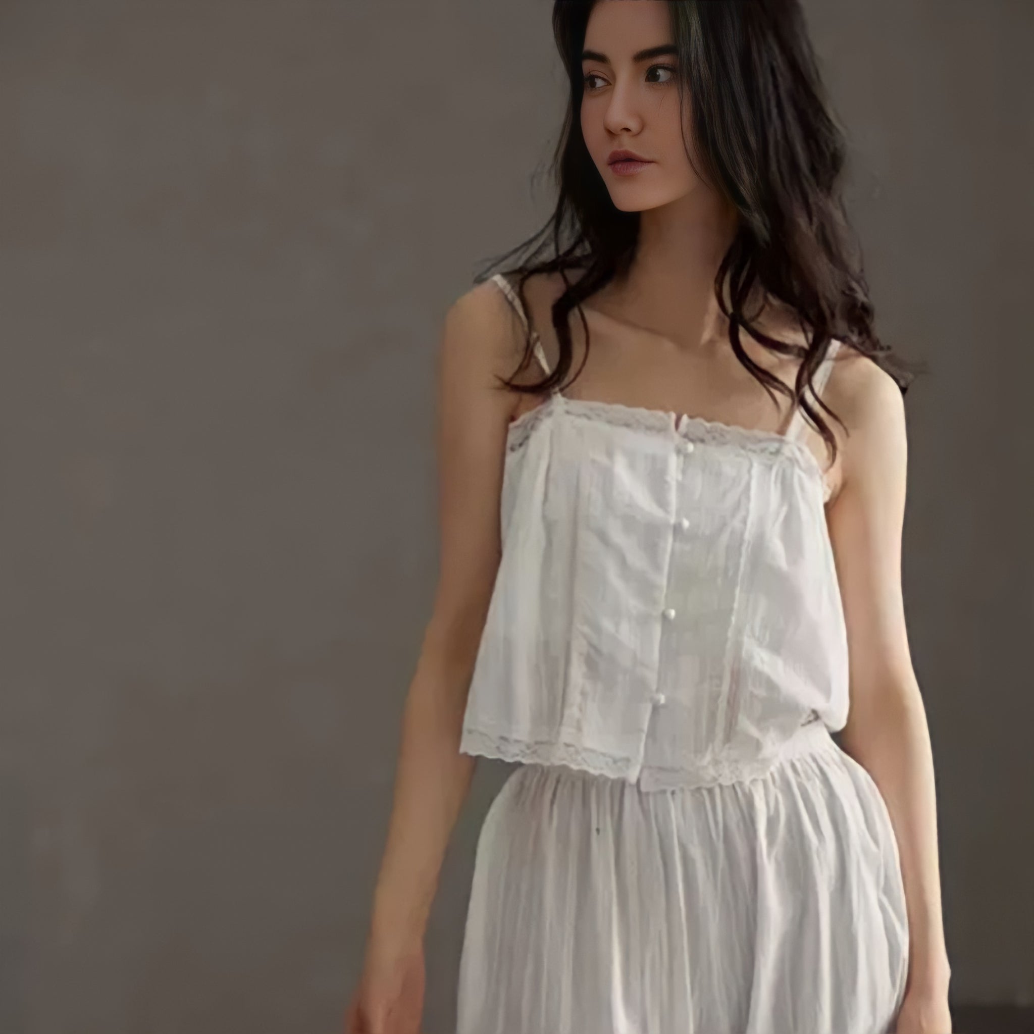 Pure White 3-Piece Pajama Set
