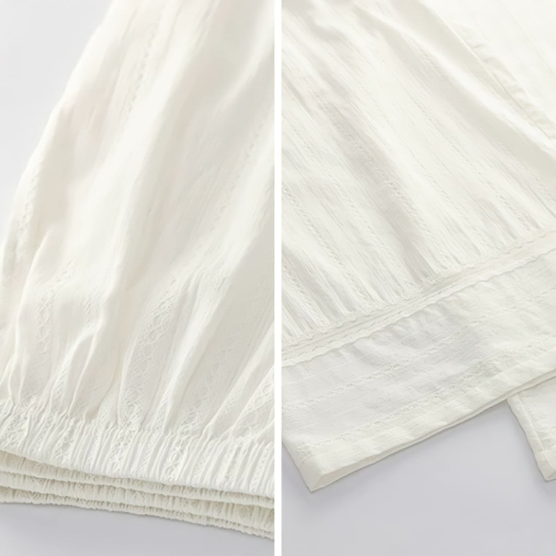Pure White 3-Piece Pajama Set