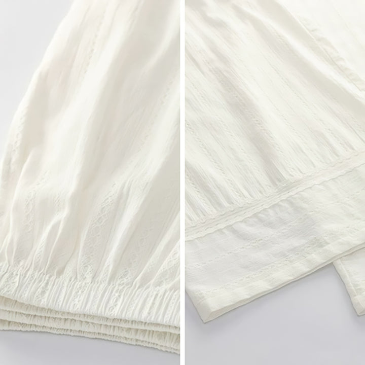 Pure White 3-Piece Pajama Set
