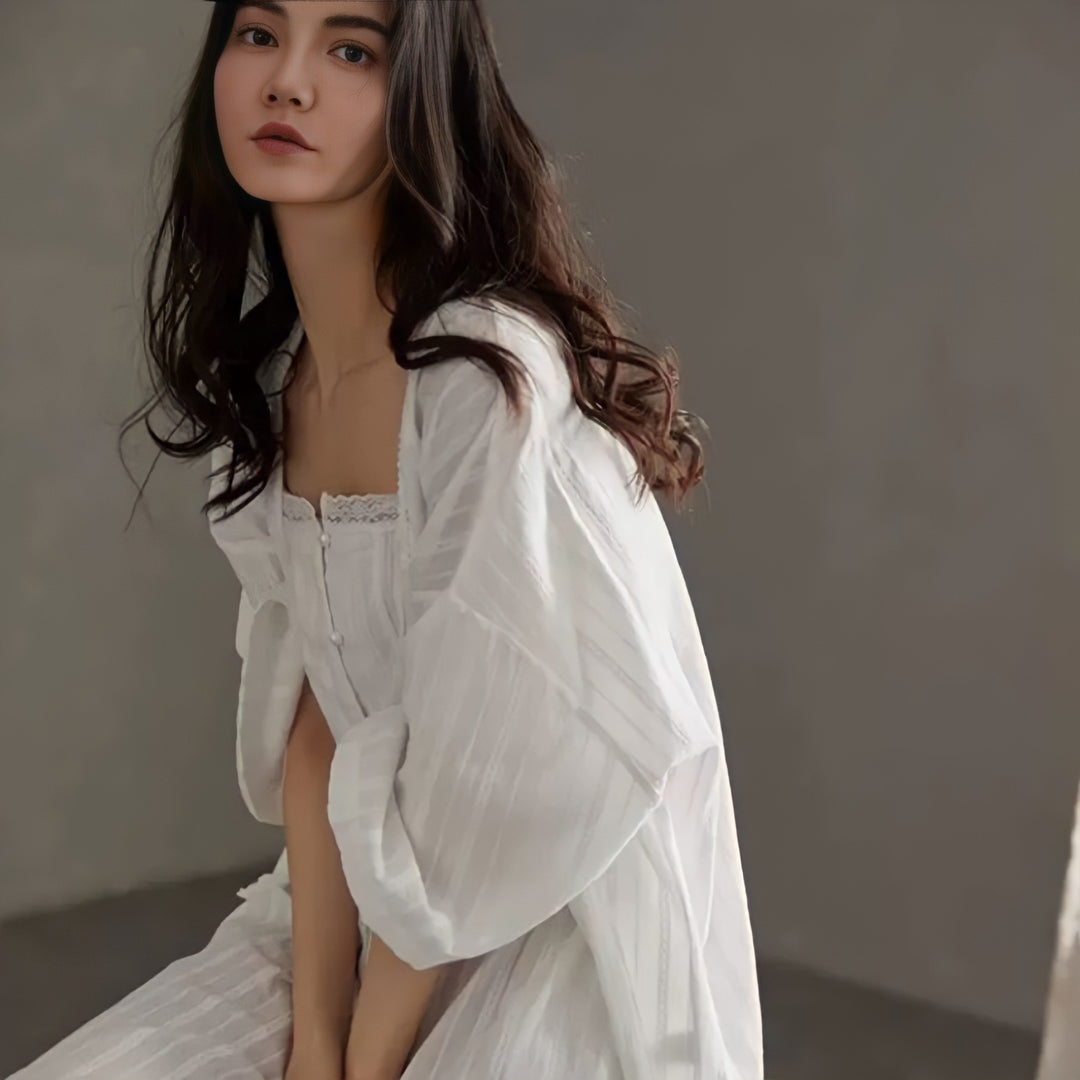 Pure White 3-Piece Pajama Set