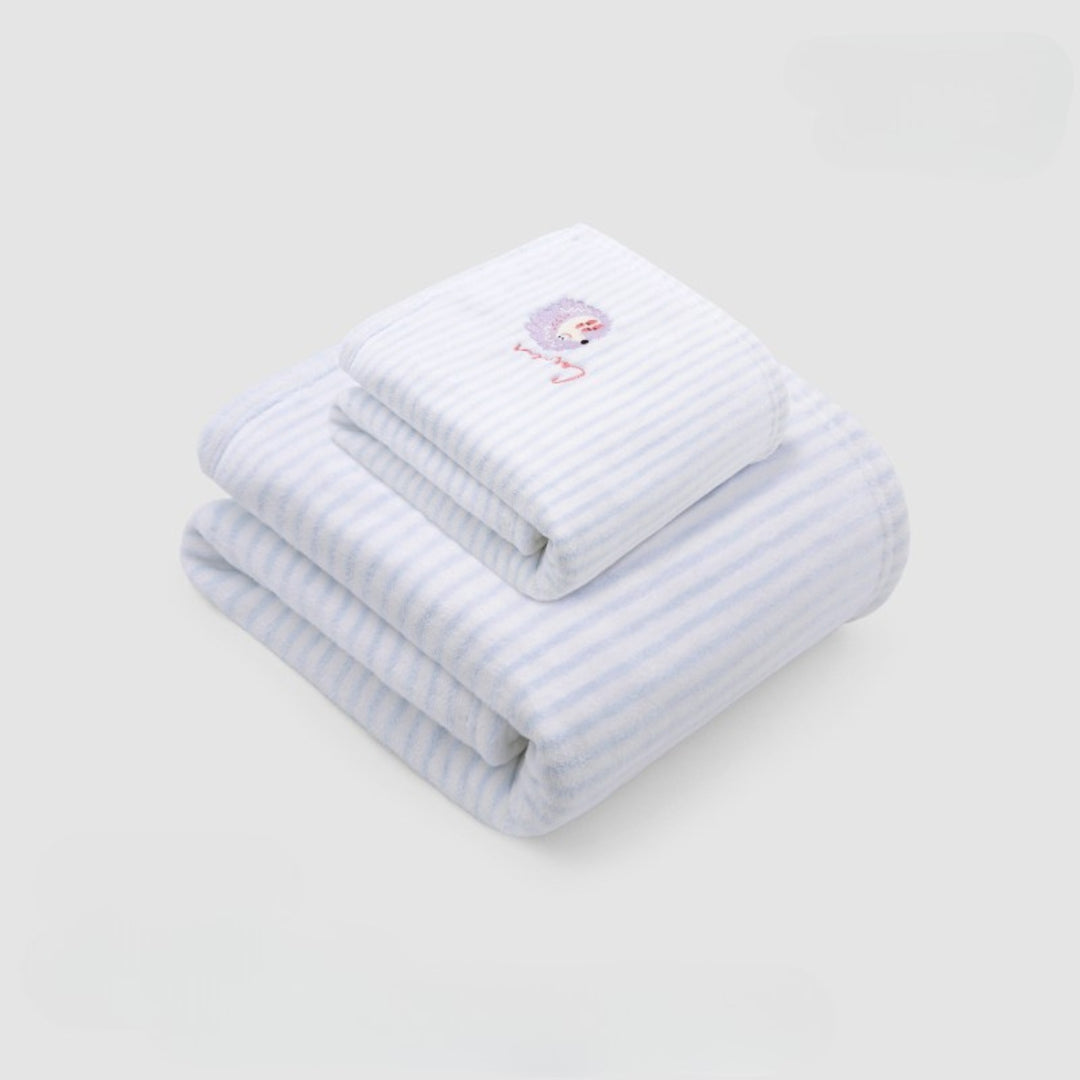 Striped antibacterial towel