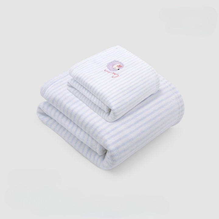 Striped antibacterial towel