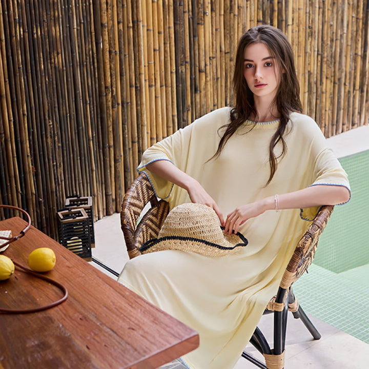 Pajamas with Built-in Bra and Stitch Design