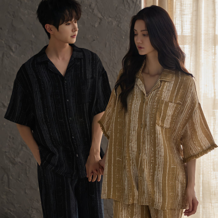Fringe Hem Relaxed Baby Cotton Pajamas