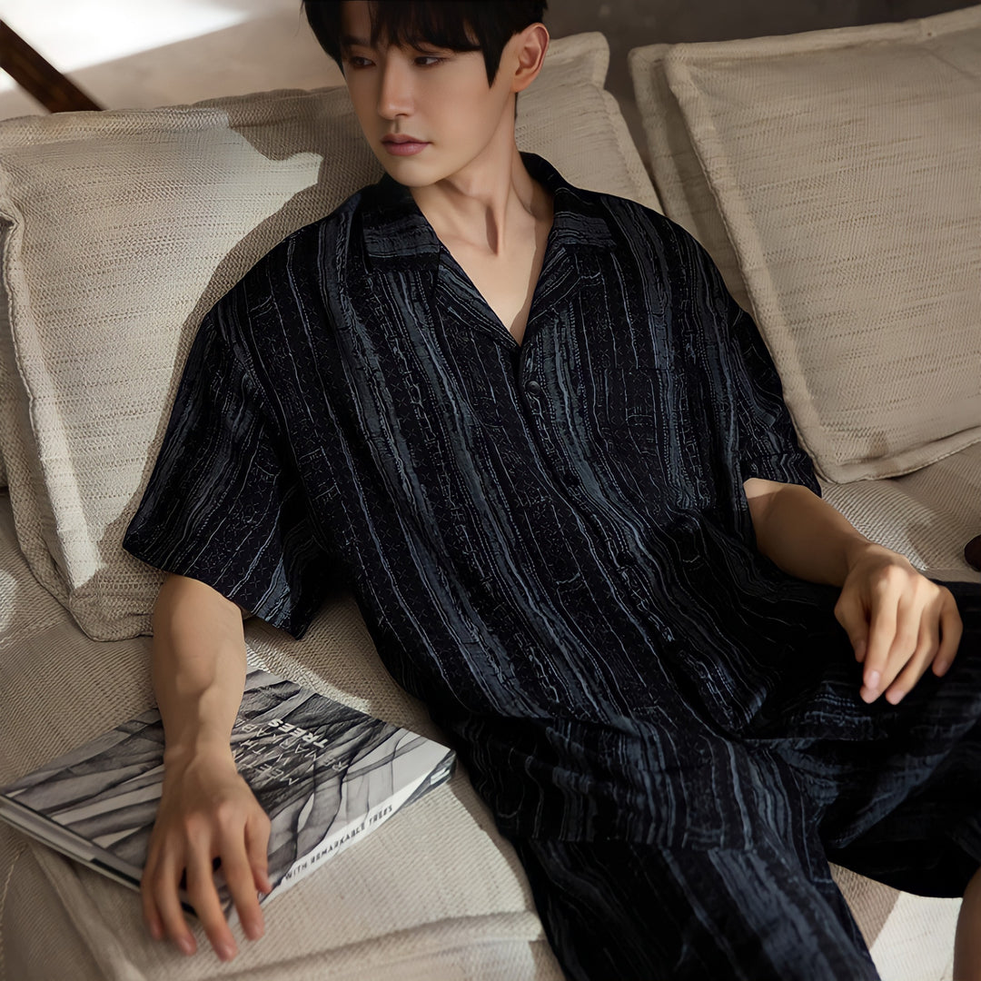 Fringe Hem Relaxed Baby Cotton Pajamas