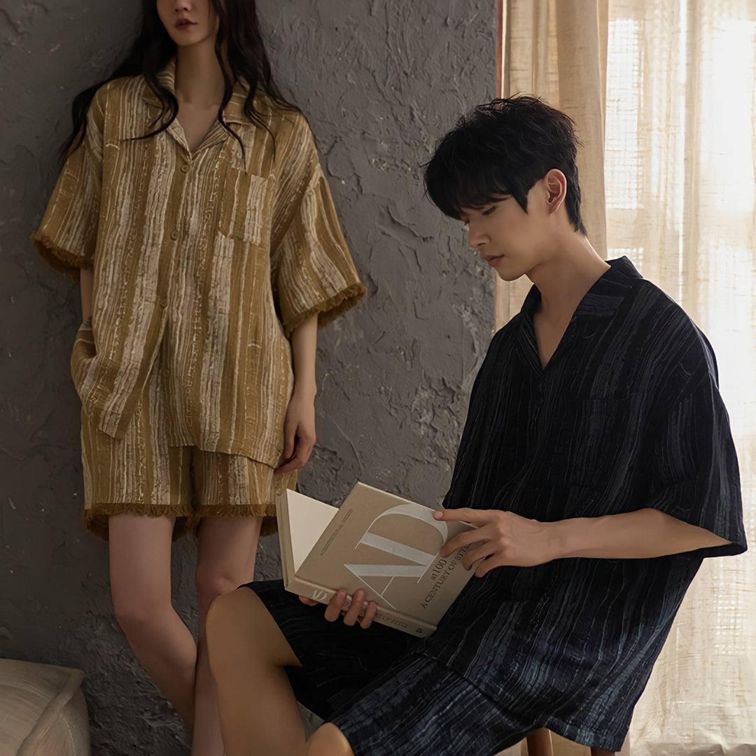 Fringe Hem Relaxed Baby Cotton Pajamas