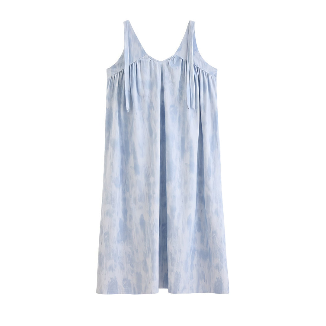 Camisole One-Piece Loungewear with Built-in Bra and Ribbon