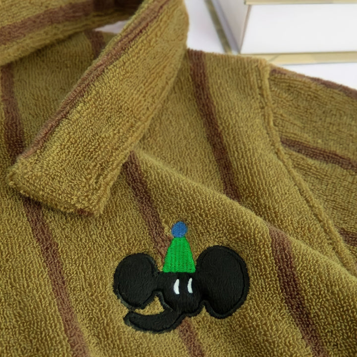 Pure Cotton Striped Bathrobe