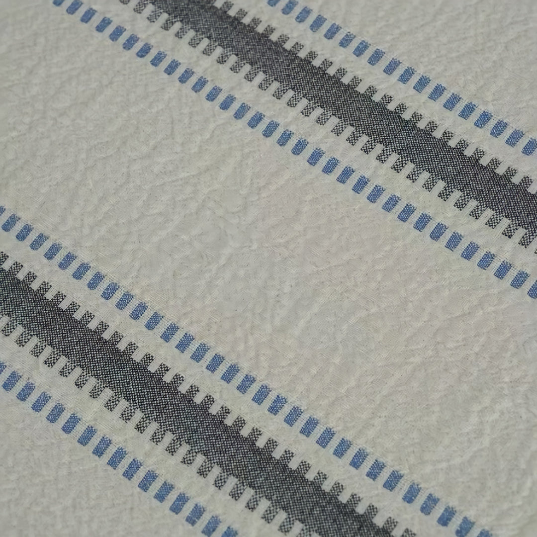 Cotton Blue Line Blanket