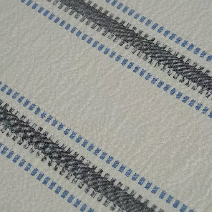 Cotton Blue Line Blanket