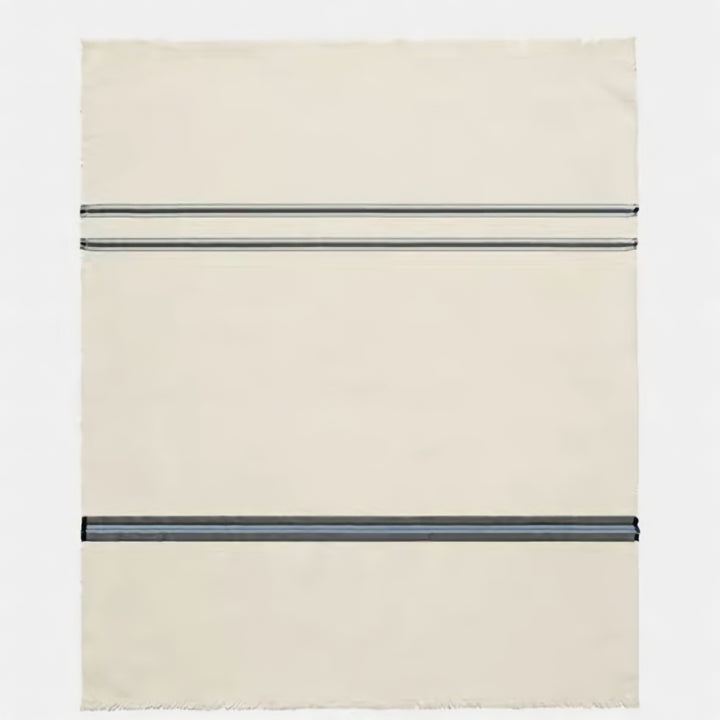 Cotton Blue Line Blanket