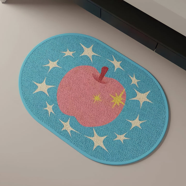 アップルスターオーバルマット ブルー