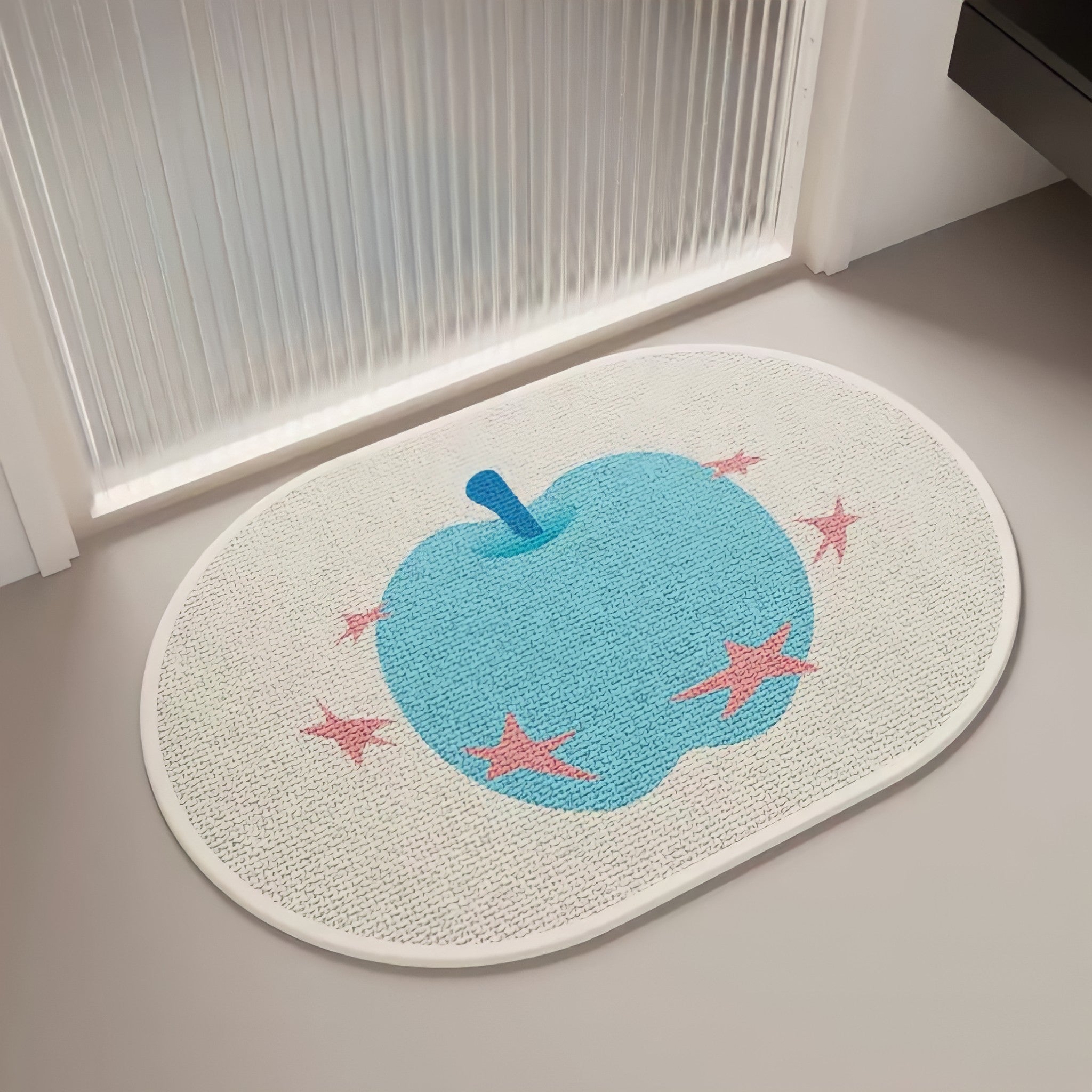 Apple Star Oval Mat Mint