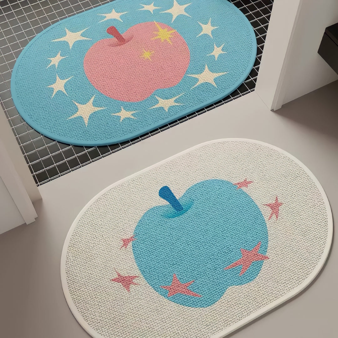 アップルスターオーバルマット ブルー